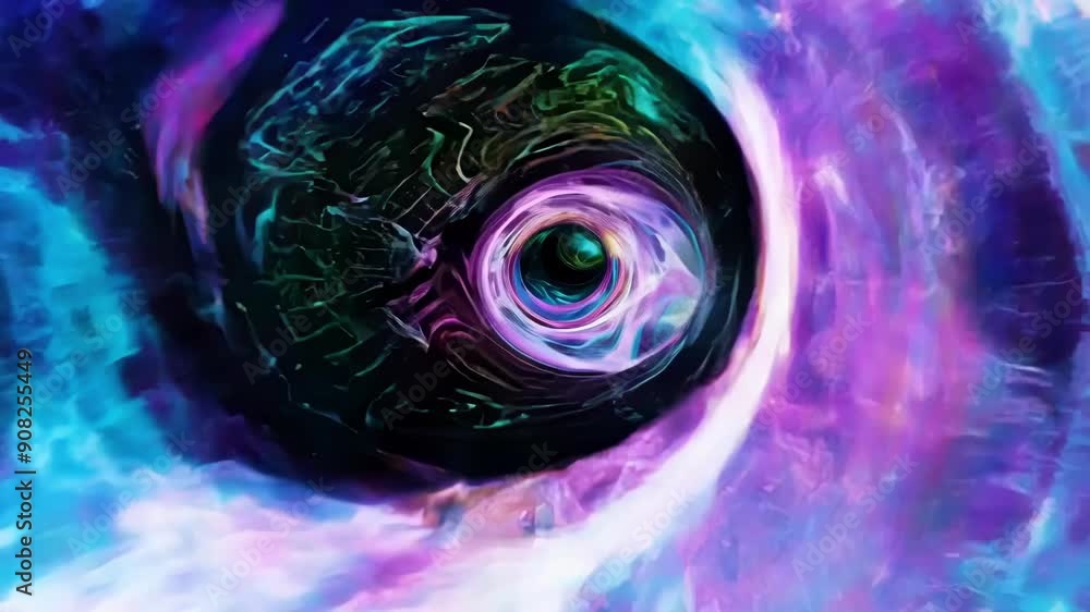 Poster a dizzying exploration of the spacetime continuum as the camera flies through twisted tunnels and la