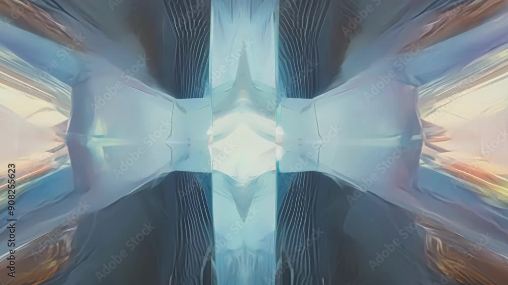Poster the reflections in the mirrors distort and contort creating an otherworldly and surreal experience.