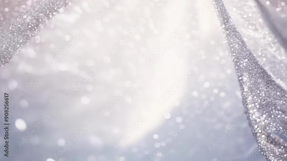 Poster a soft blur of glittering particles creating a veil of enchantment.