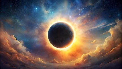 Celestial Tapestry: A Symphony of Light and Shadow  AI generated