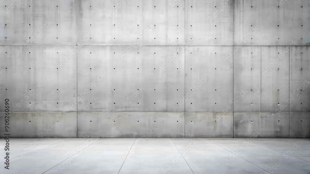 Poster concrete wall with texture: abstract and minimalist generative ai