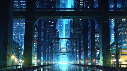 urban metropolis underworld underbelly of a modern cit anime