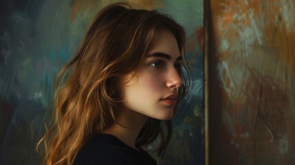 Fototapeta premium Contemplative Portrait 4