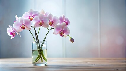 Orchid in the Vase: A Delicate Bloom Bringing Grace to a Room  Generative AI