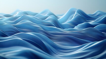 Fototapeta premium Abstract Blue Waves Pattern 6