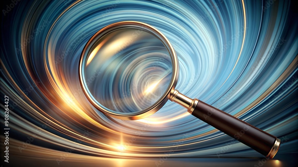 Poster the enigma of inquiry: a magnifying glass unveiling the secrets of the unknown ai generated