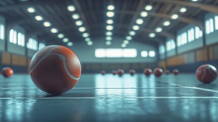 Dodgeball Throwing and dodging balls in a gym