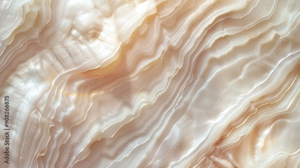 Poster Close-up shot of a smooth marble surface with subtle veining and texture
