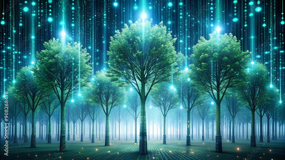 Poster binary bloom: a digital forest of data generative ai
