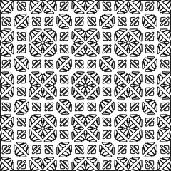 Monochrome ornamental texture with smooth linear shapes, zigzag lines, lace pattern.Abstract black  pattern for web page, textures, card, poster, fabric, textile. White background.