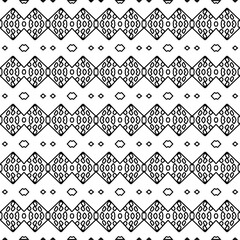 Monochrome ornamental texture with smooth linear shapes, zigzag lines, lace pattern.Abstract black  pattern for web page, textures, card, poster, fabric, textile. White background.