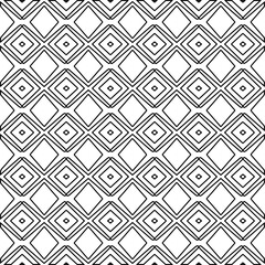  Monochrome ornamental texture with smooth linear shapes, zigzag lines, lace pattern.Abstract black  pattern for web page, textures, card, poster, fabric, textile. White background.