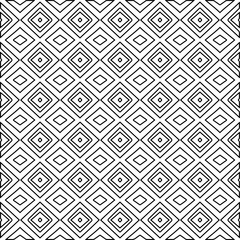  Monochrome ornamental texture with smooth linear shapes, zigzag lines, lace pattern.Abstract black  pattern for web page, textures, card, poster, fabric, textile. White background.