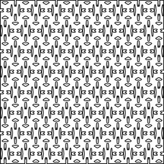  Monochrome ornamental texture with smooth linear shapes, zigzag lines, lace pattern.Abstract black  pattern for web page, textures, card, poster, fabric, textile. White background.