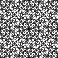  Monochrome ornamental texture with smooth linear shapes, zigzag lines, lace pattern.Abstract black  pattern for web page, textures, card, poster, fabric, textile. White background.