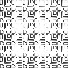  Monochrome ornamental texture with smooth linear shapes, zigzag lines, lace pattern.Abstract black  pattern for web page, textures, card, poster, fabric, textile. White background.