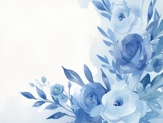 Free watercolor Rose blossom drawing white background
