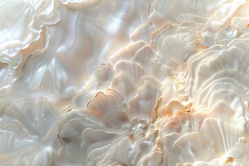 A detailed view of a beautiful white and gold marble