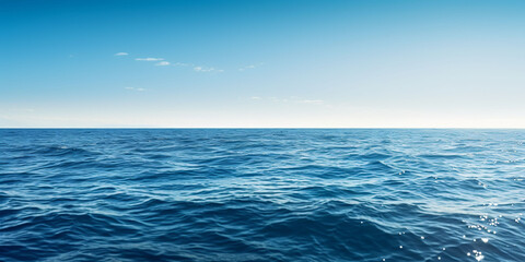 Obraz premium ocean sea background with empty blue sky
