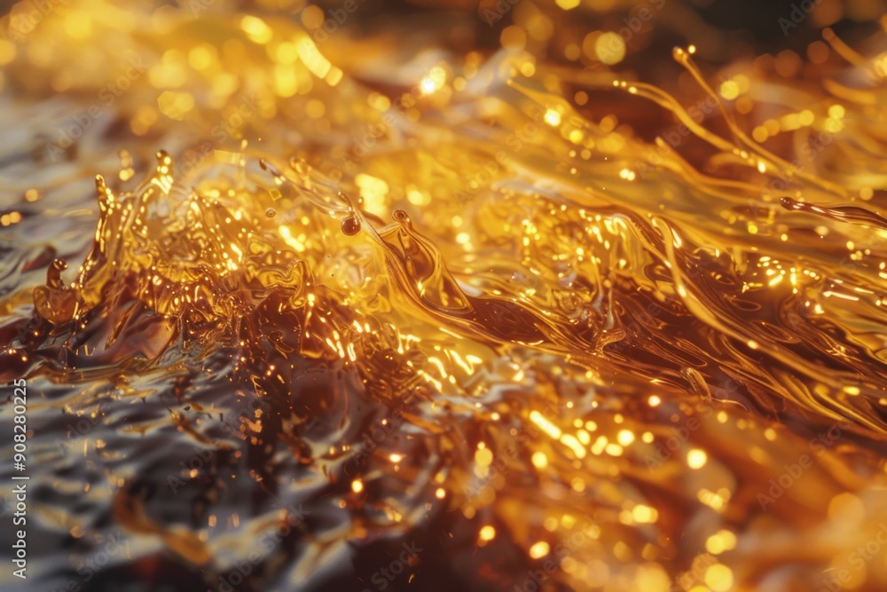 Poster a close-up shot of a wave in a body of water, great for use in ocean-themed designs or as a decorati
