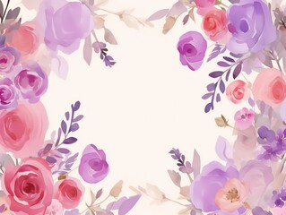 Free watercolor Rose blossom drawing white background