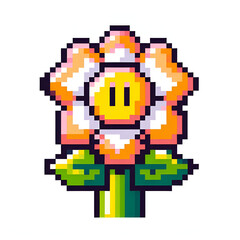 Pixel Art of a Flower