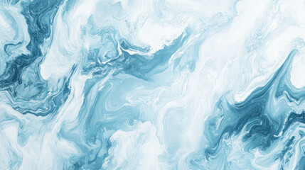 Obraz premium serene blue and white marbled ocean wave patterns
