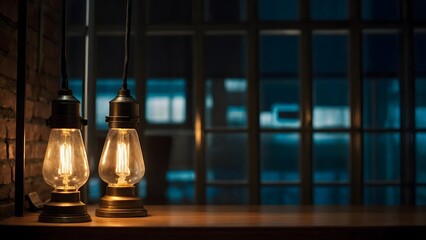 Obraz premium Vintage-style bulb enhancing traditional decor