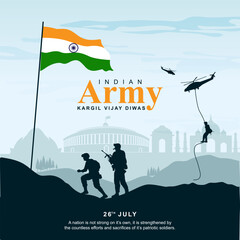 Kargil Vijay Diwas, Banner, Poster, Post, Kargil Vijay Diwas Poster, Social Media Banner