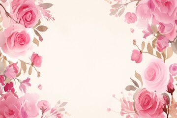 Free watercolor Rose blossom drawing white background