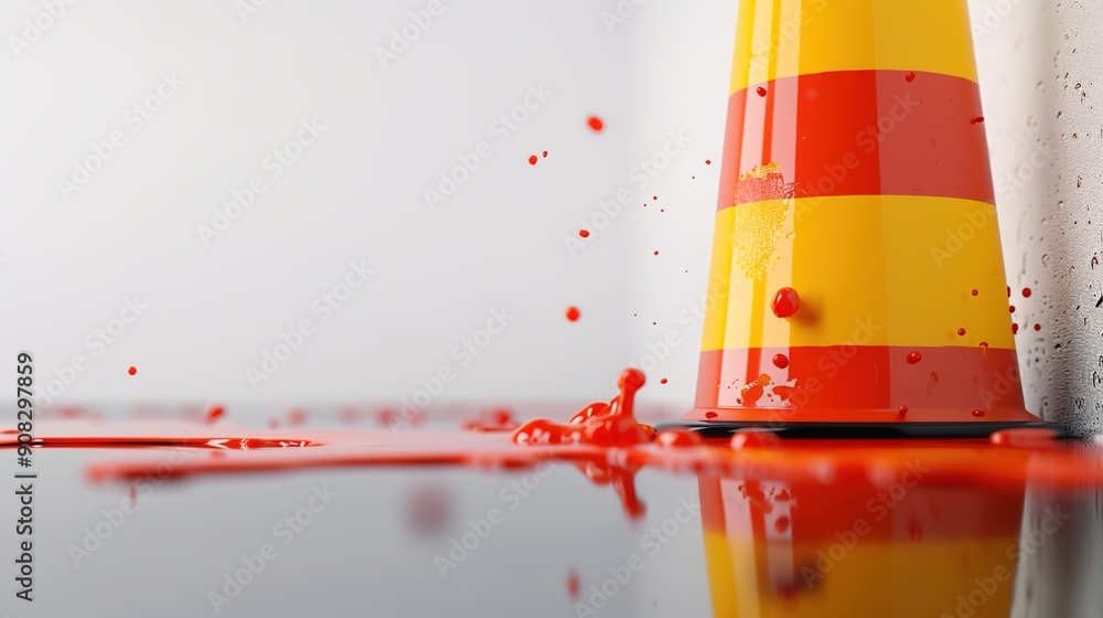 Poster futuristic safety data abstract background with copy space