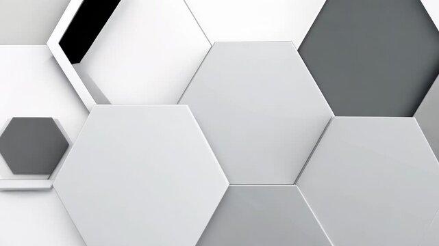 Explore mesmerizing hexagonal shapes arranged in a sleek, minimalist design that highlights contemporary elegance.