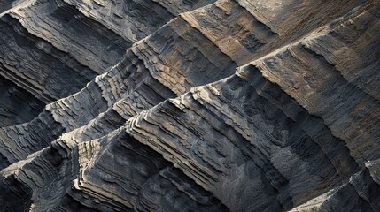 Fototapeta premium Majestic Mountain Beauty: Exploring Geological Preservation in Wild Terrain