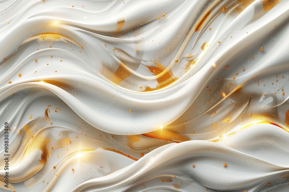 Poster abstract white and gold background. perfect for adding a touch of luxury and elegance to any design 