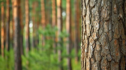 Obraz premium Preserving the Past: Old-Growth Forest Bark Textures in Conservation Efforts