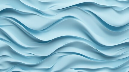 Fototapeta premium Serene Ocean-Inspired Background with Gentle Wave Pattern in Light Blue