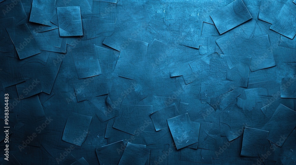 Poster ethereal abstract composition with cool tones - artistic background of faint shapes and patterns