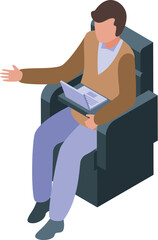 Businessman is working on his laptop while sitting in an airplane seat, possibly during a business trip