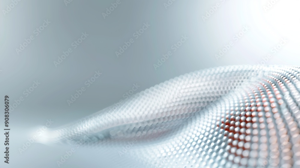 Aufkleber futuristic light grey tech background with dynamic circular grid and text space