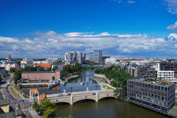 View of Wroclaw from the University's Mathematical Tower.