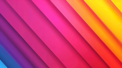 Fototapeta premium Rainbow Diagonal Gradient Stripes - Colorful Abstract Background