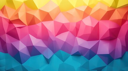 Obraz premium Rainbow Pride: Vibrant Gradient with Geometric Shapes in LGBTQ Celebration