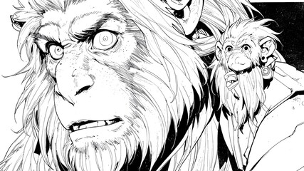 golden lion tamarin animal black and white