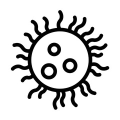 Microbe icon template