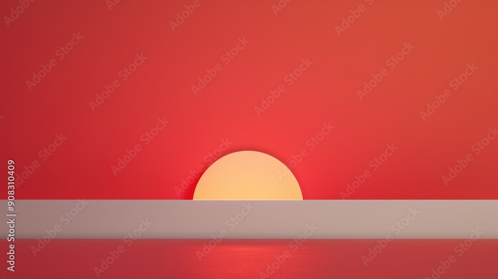 Poster clean minimalist animation with simple shapes and smooth transitions