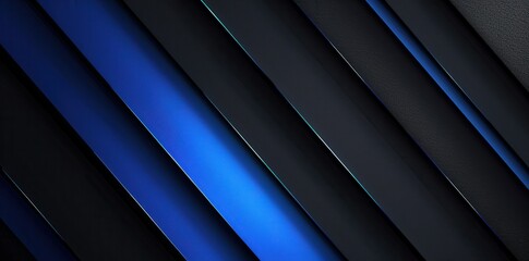 Abstract Fusion of Black and Blue. Minimalist Background Design