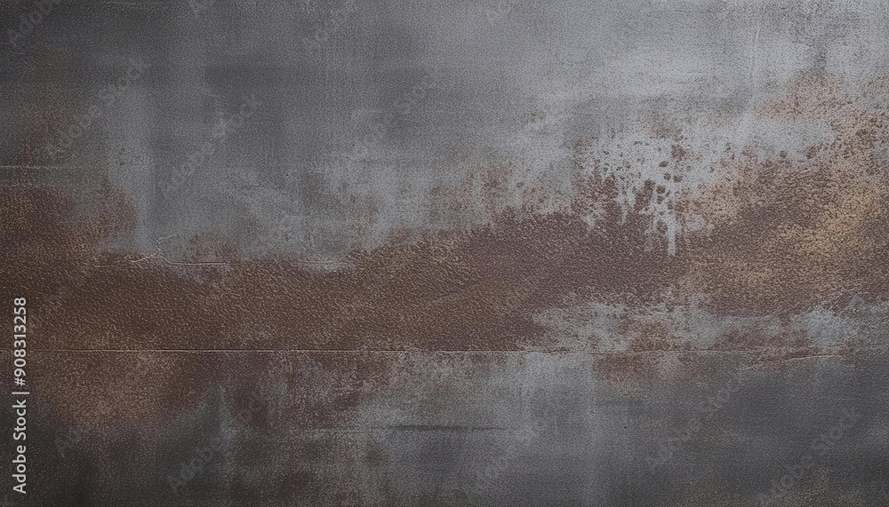 Poster textured metallic surface with distressed patina and subtle color variations. generative ai