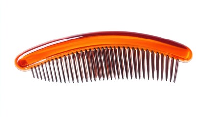 Close-up of a Brown Plastic Comb