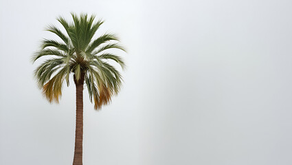 palm tree on white background