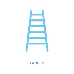 ladder concept line icon. Simple element illustration. ladder concept outline symbol design.